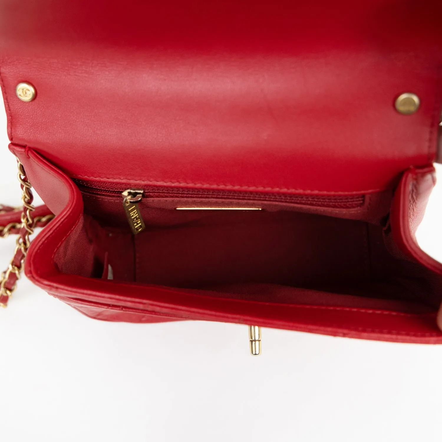 Pre-Owned Chanel Small Chain Infinity Top Handle Bag