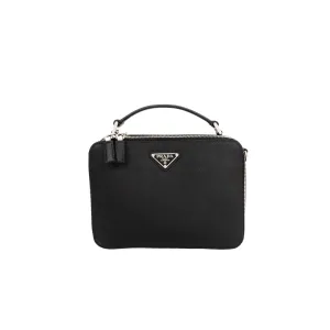 Pre-Owned Prada Saffiano Medium Brique Bag