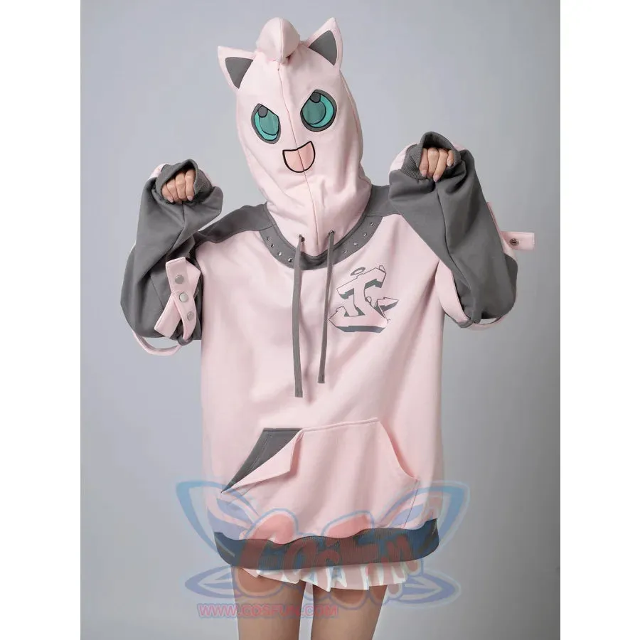 【PRE-SALE】COSFUN Original Dreamy Melody Pink Cosplay Full Zip Hoodie A00007