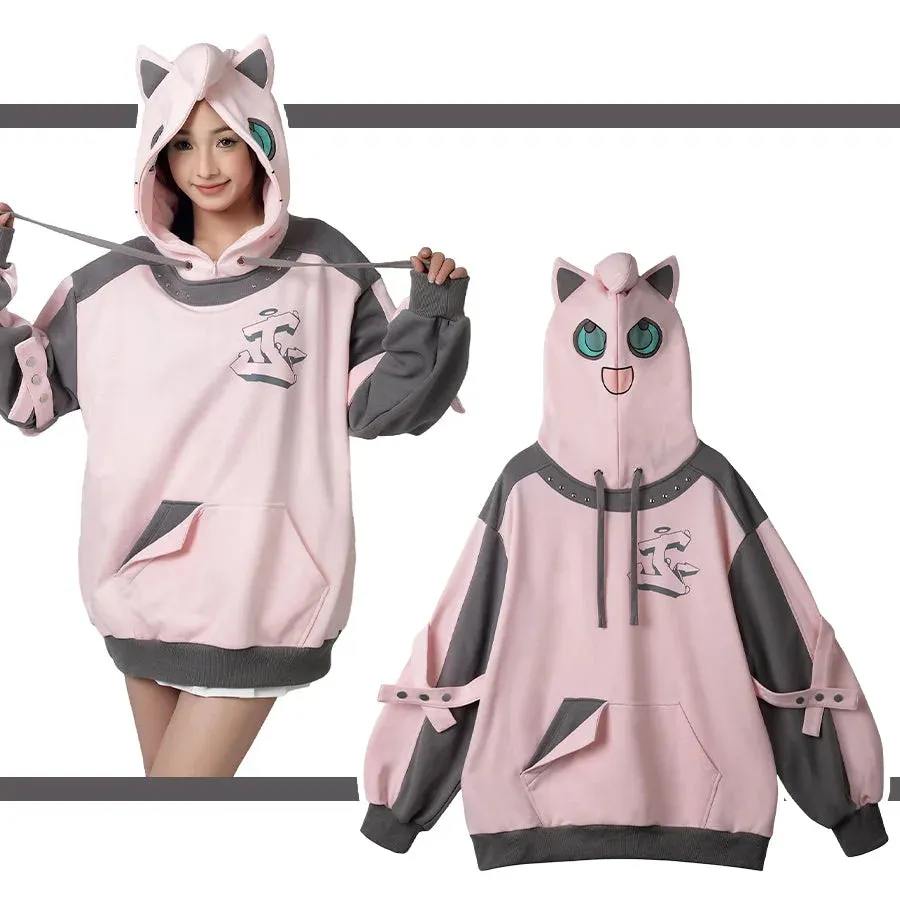 【PRE-SALE】COSFUN Original Dreamy Melody Pink Cosplay Full Zip Hoodie A00007
