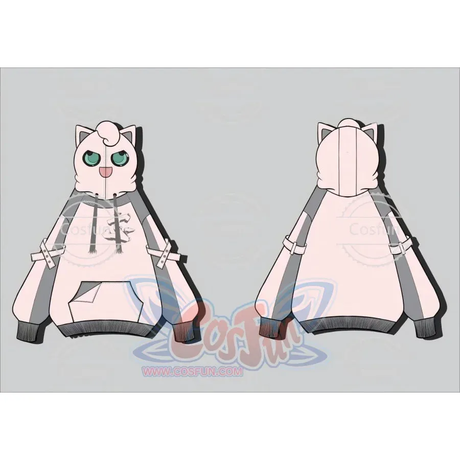 【PRE-SALE】COSFUN Original Dreamy Melody Pink Cosplay Full Zip Hoodie A00007