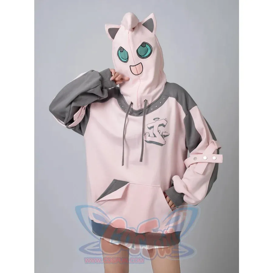 【PRE-SALE】COSFUN Original Dreamy Melody Pink Cosplay Full Zip Hoodie A00007