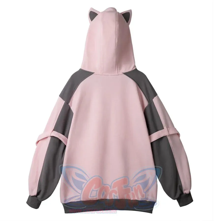 【PRE-SALE】COSFUN Original Dreamy Melody Pink Cosplay Full Zip Hoodie A00007
