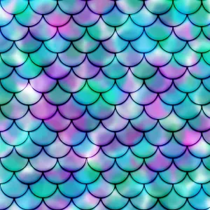 Printed Vinyl,Patterned Vinyl,HTV Prints,Vinyl Print,sheet size 12"x12'',Adhesive Vinyl Sheet,Vinyl Sheet,Mermaid Tail Pattern Vinyl SKU 0168