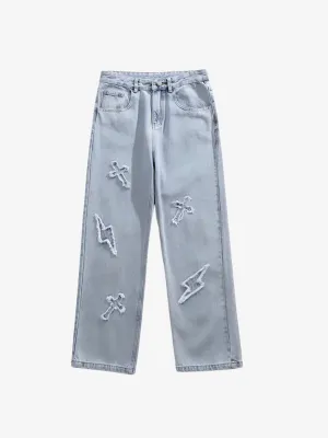 PUFF CROSS JEANS