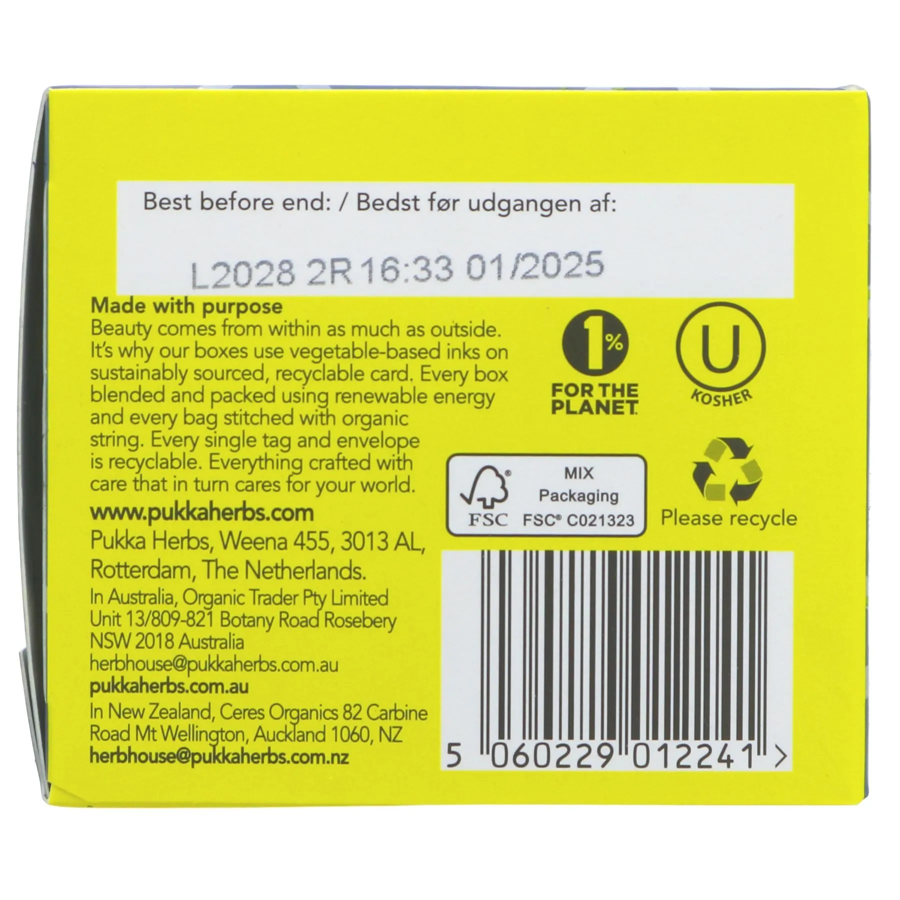 Pukka | Chamomile Vanilla Manuka Hon - Chamomile, Fennel, Licorice | 20 bags