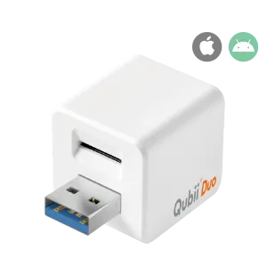 Qubii Duo : Ultra Fast Advanced Auto-Backup Device (Compatible with iOS & Android)