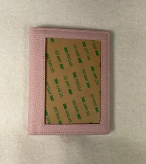 Rachel Barri Self Finishing Passport Cover- Pebble Leather Pink