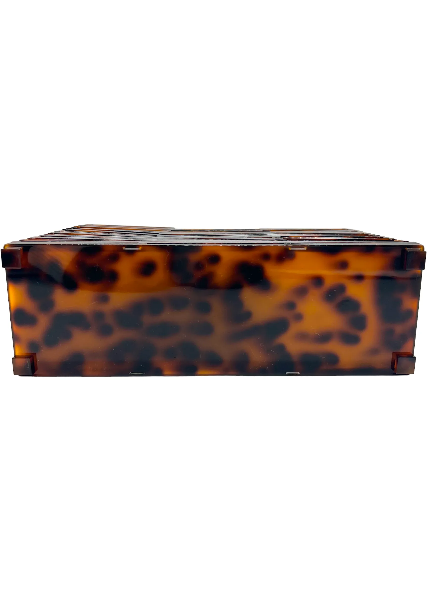 Rachel Roy Tortoise Acrylic Top Handle Bag