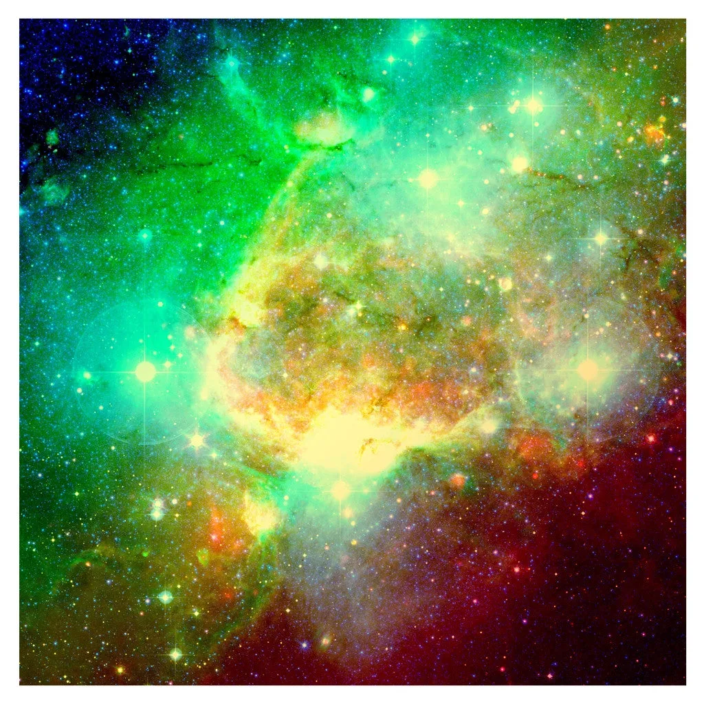 Rainbow Galaxy Adhesive Vinyl Sheet