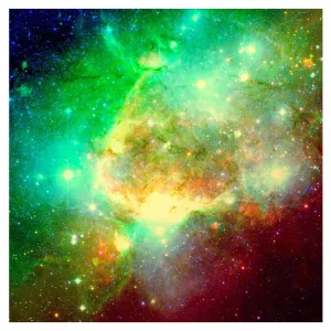 Rainbow Galaxy Adhesive Vinyl Sheet