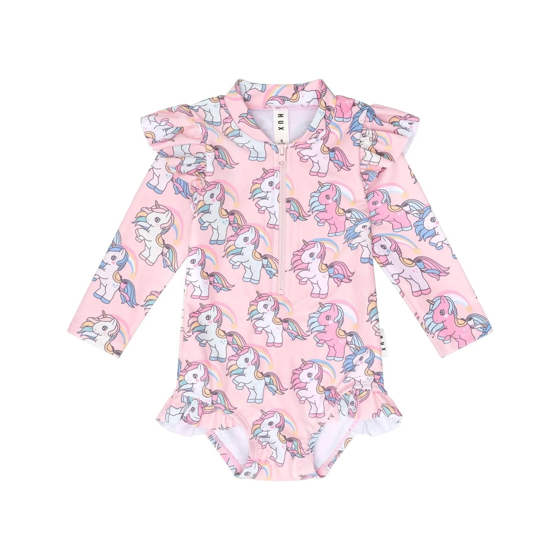 Rainbow Unicorn Zip Swimsuit