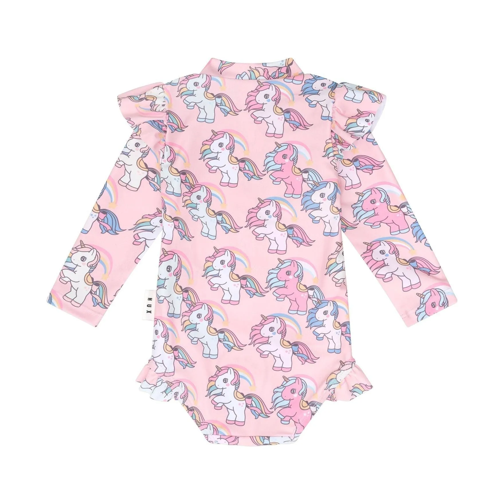 Rainbow Unicorn Zip Swimsuit