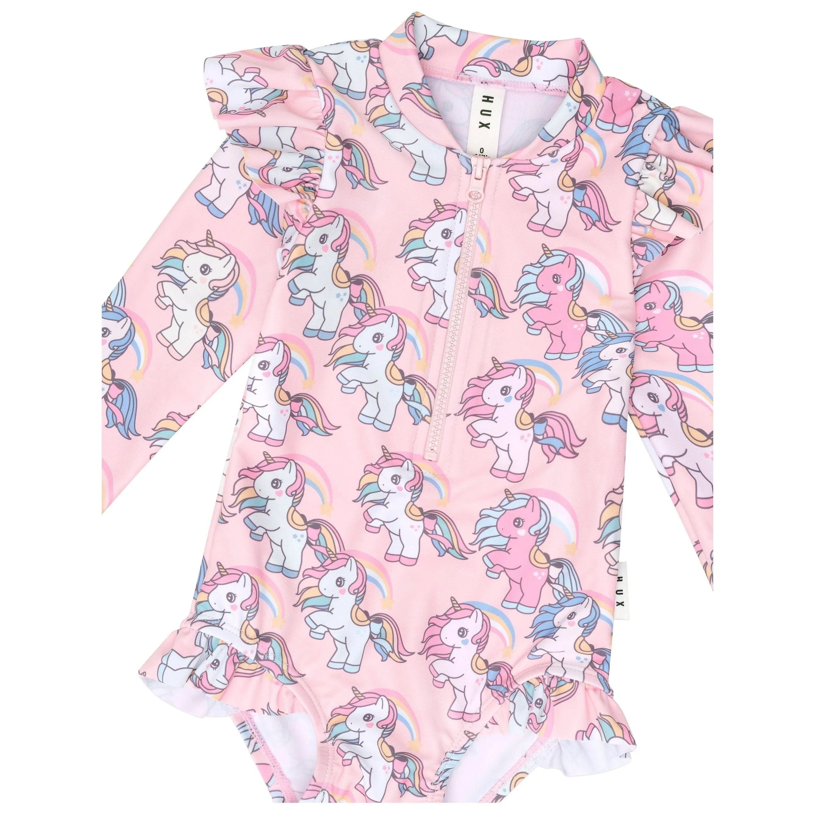 Rainbow Unicorn Zip Swimsuit
