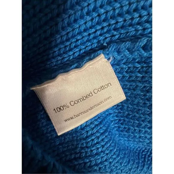 RARE NWT Hanna Andersson 100% Combed Cotton Turquoise Nordic Knit Skirt and Pull