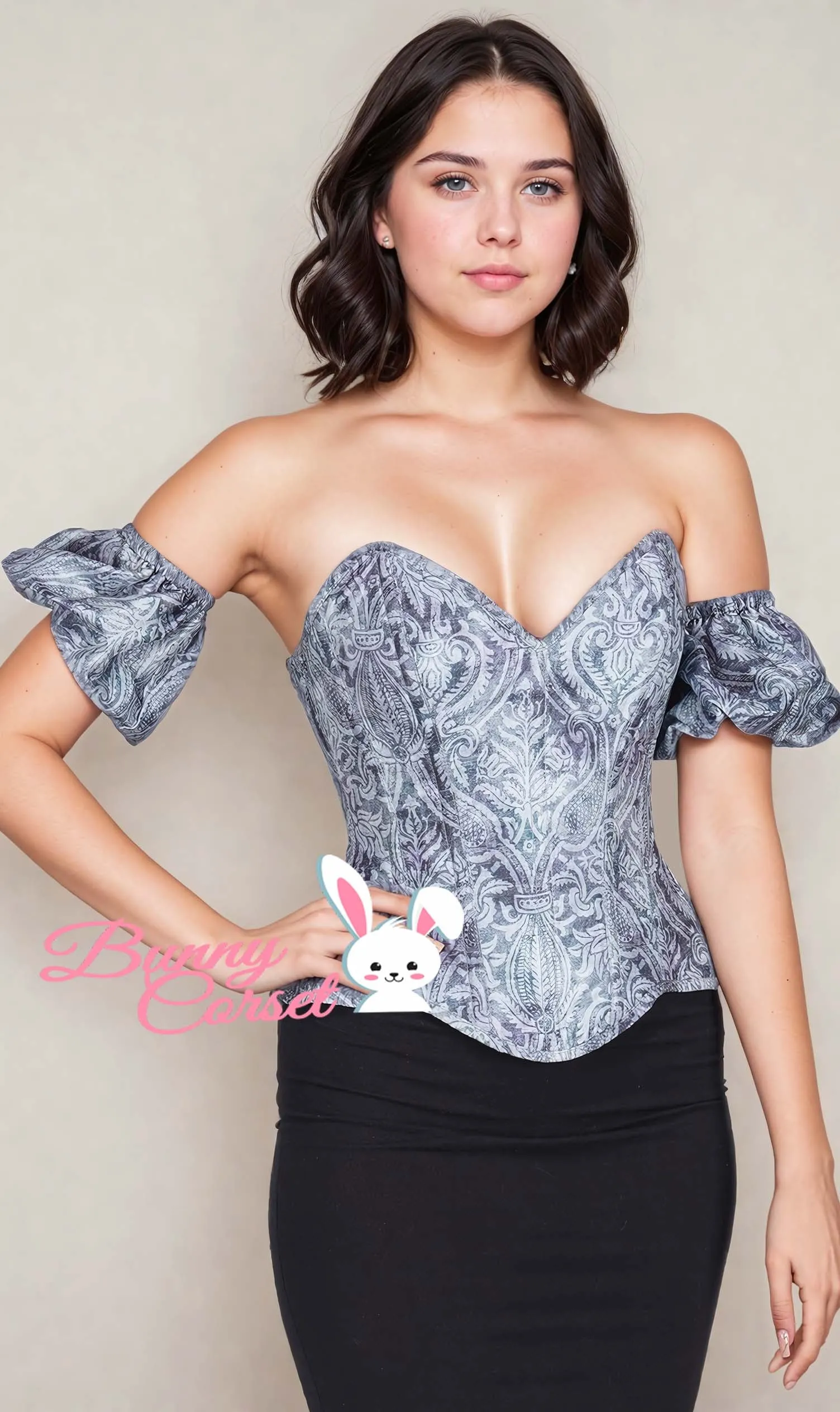 Reness Corset with Detachable Sleeves