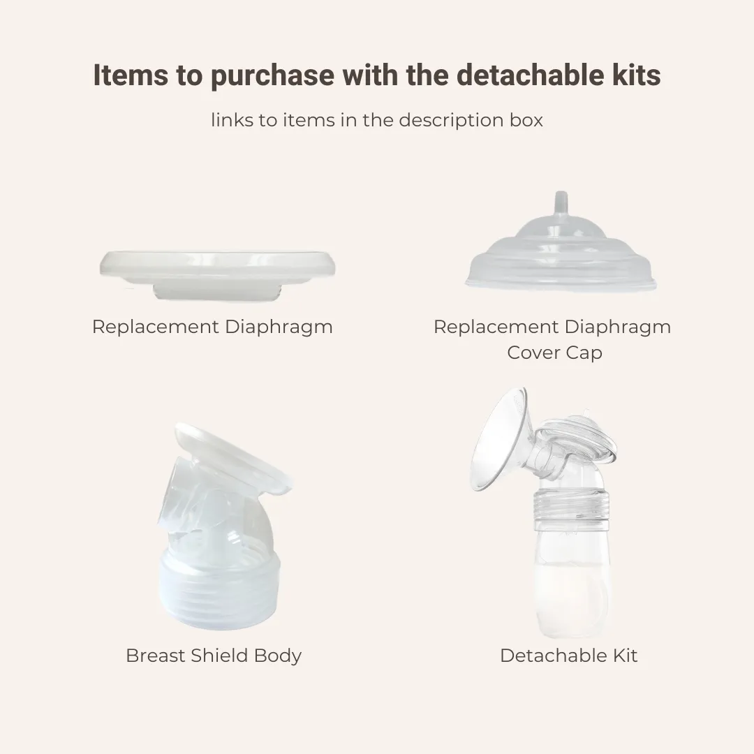 Replacement Diaphragm Cover Cap for Detachable Breast Shield Kit