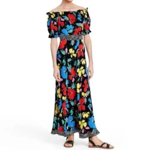 Rixo X Target Floral Off Shoulder Dress