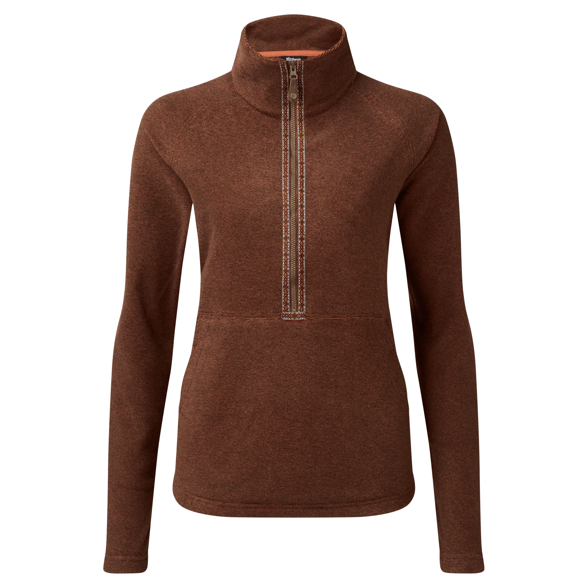 Rolpa Half Zip Pullover - Spice