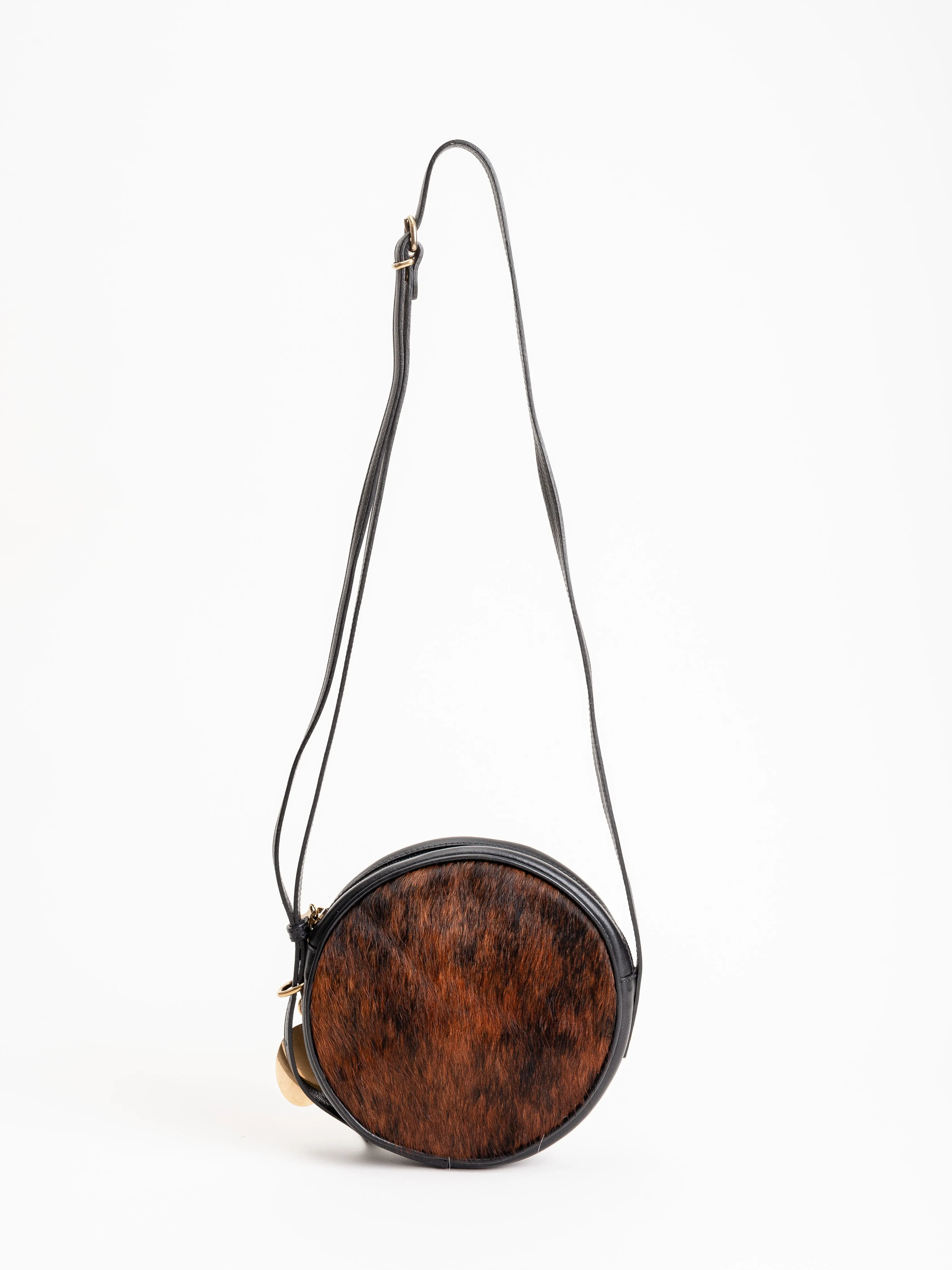 round bag - dappled nero