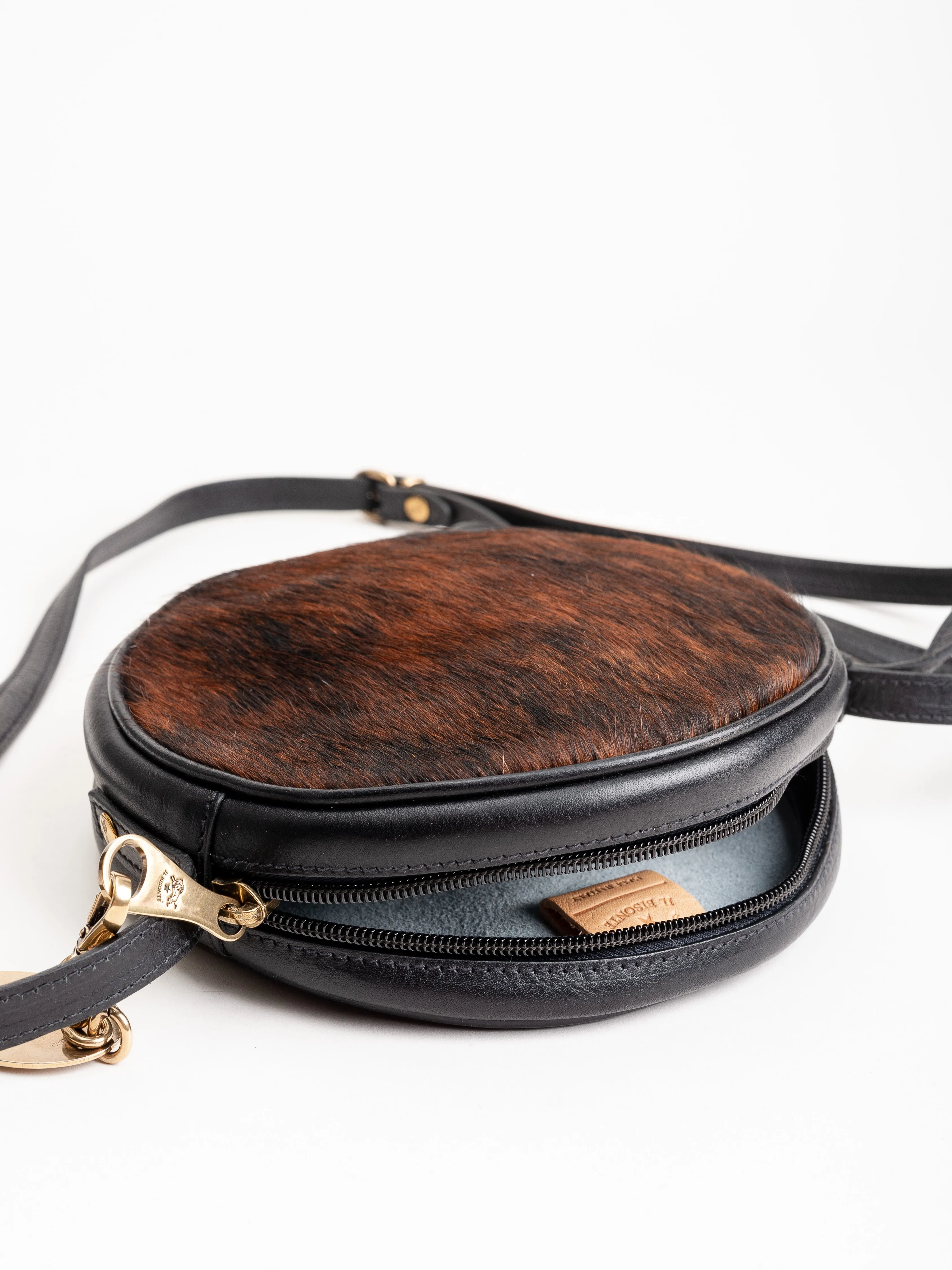 round bag - dappled nero