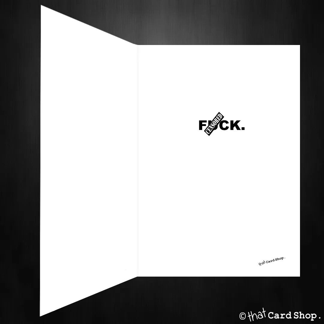 Rude F*ck List Blank Greetings Card for any occasion