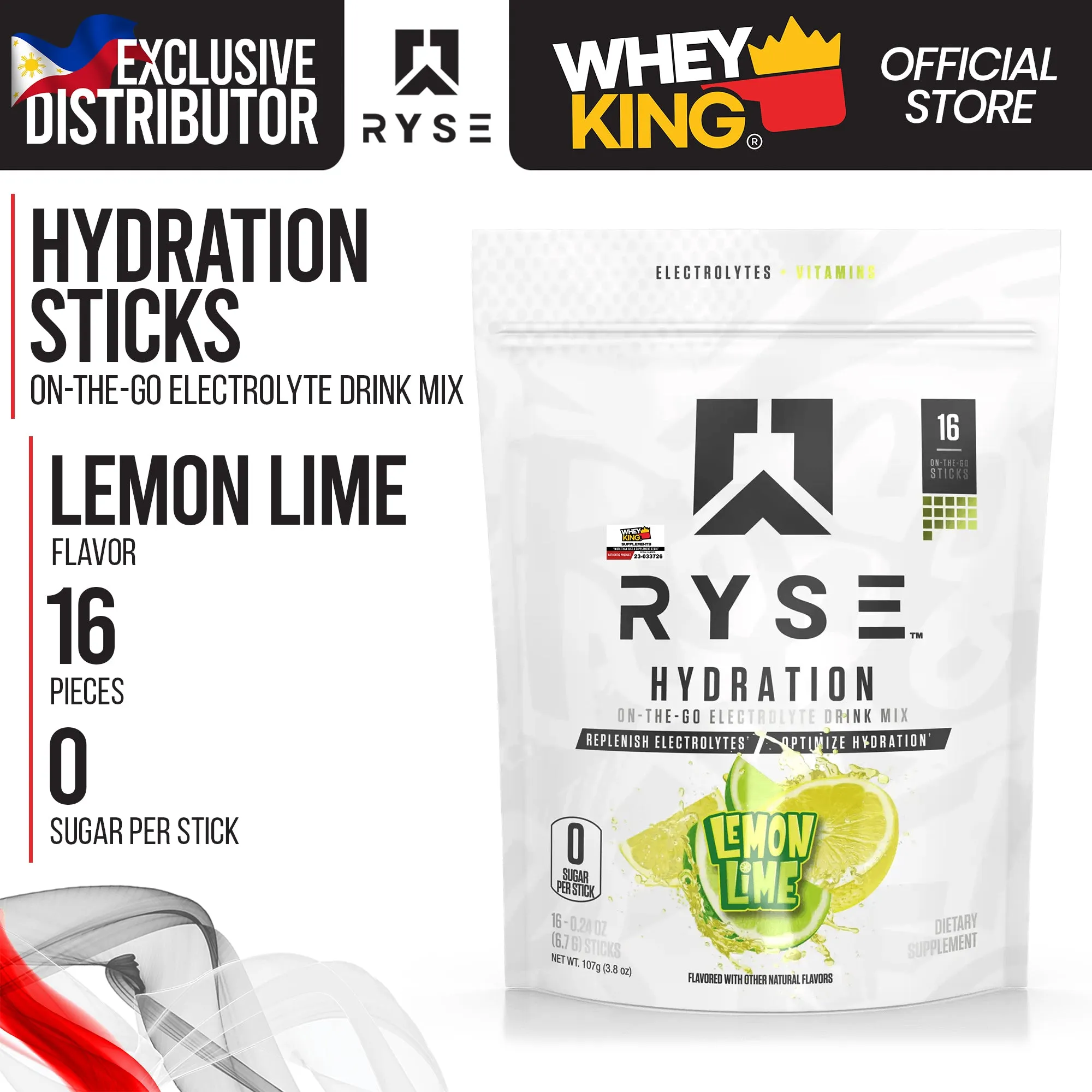 RYSE Hydration Sticks Hydration & Electrolytes