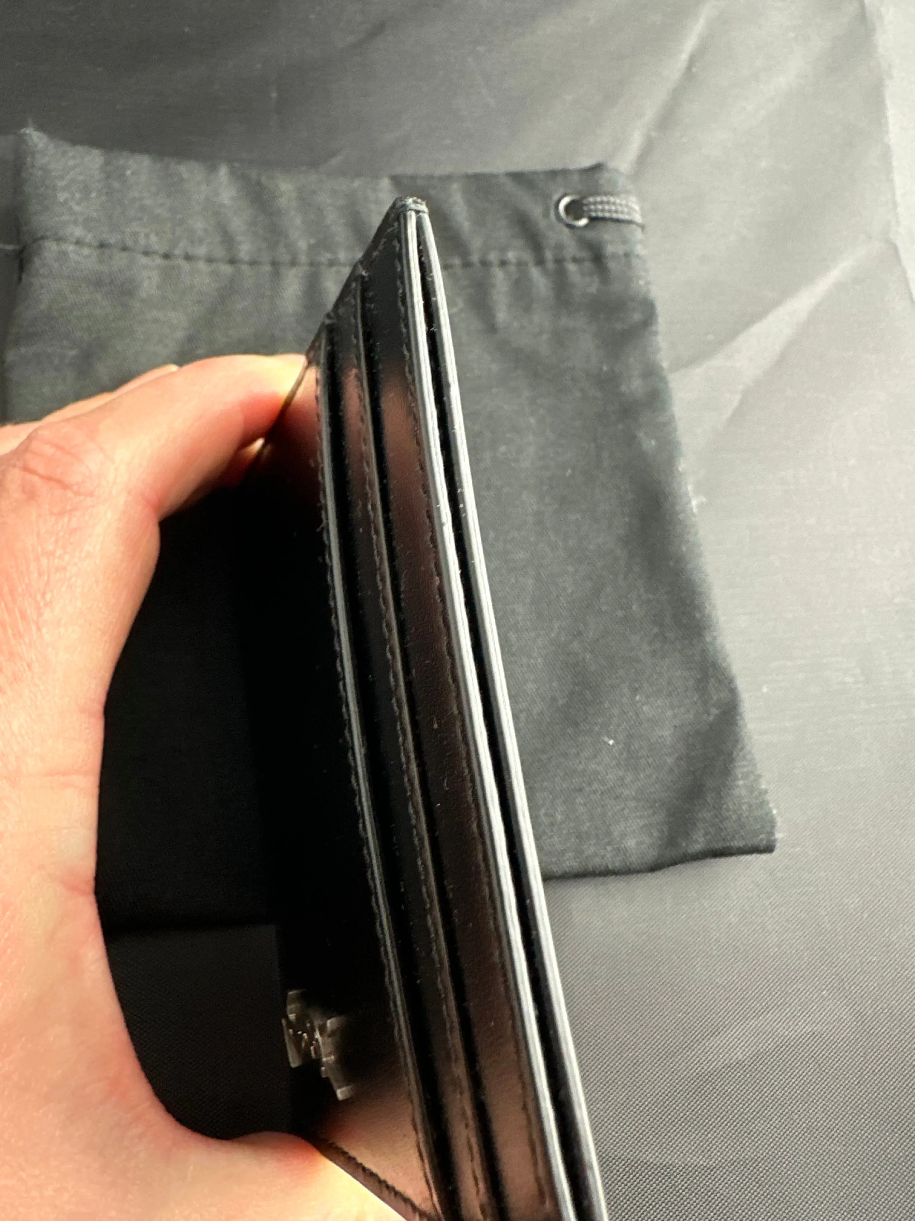Saint Laurent YSL Black Leather Card Case