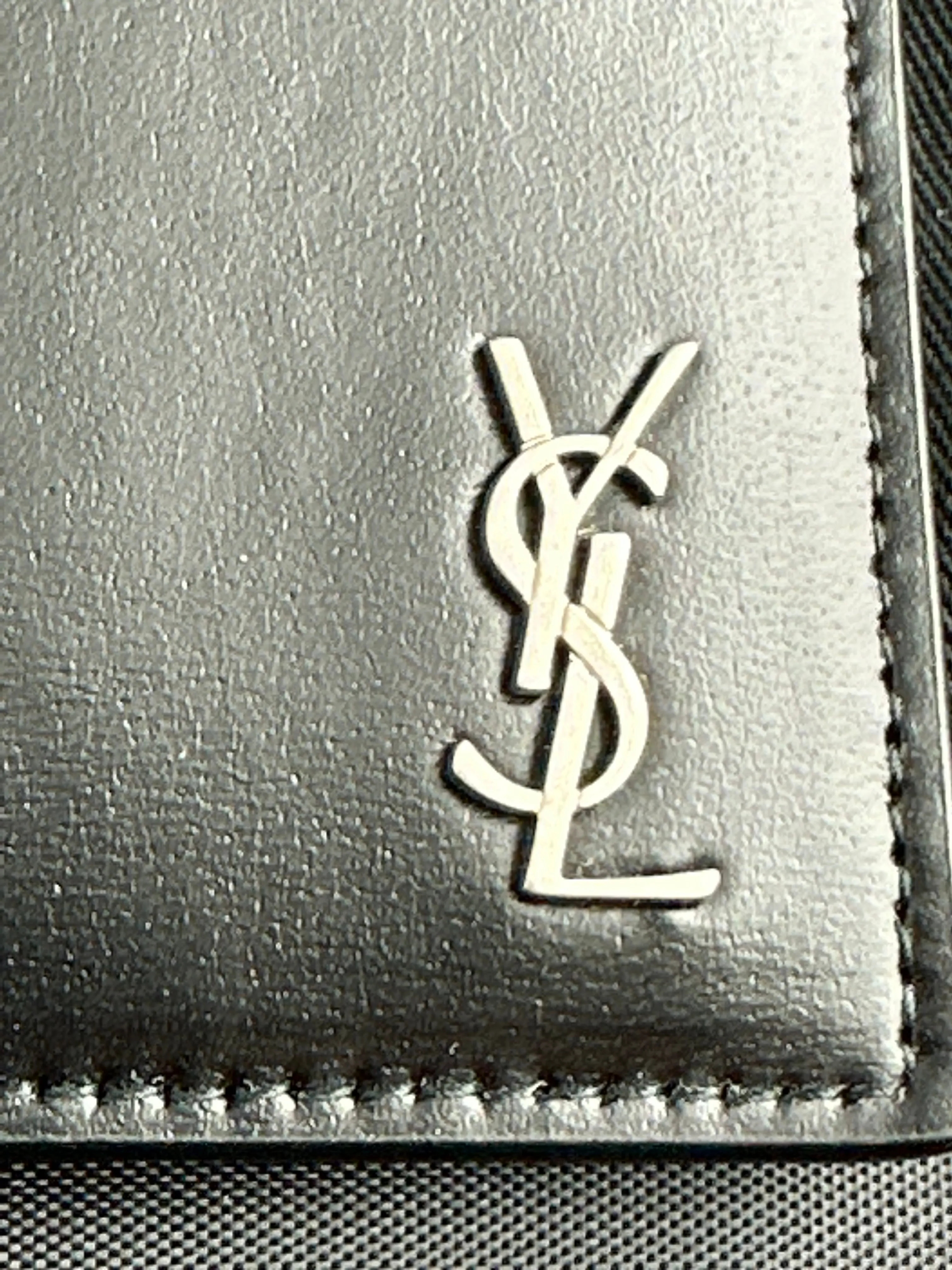 Saint Laurent YSL Black Leather Card Case