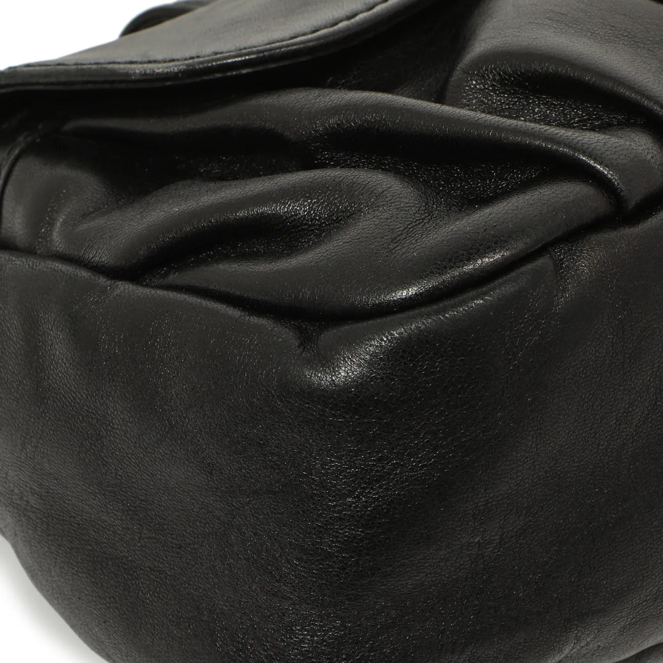 Salvatore Ferragamo Black Calfskin Gancini Bag