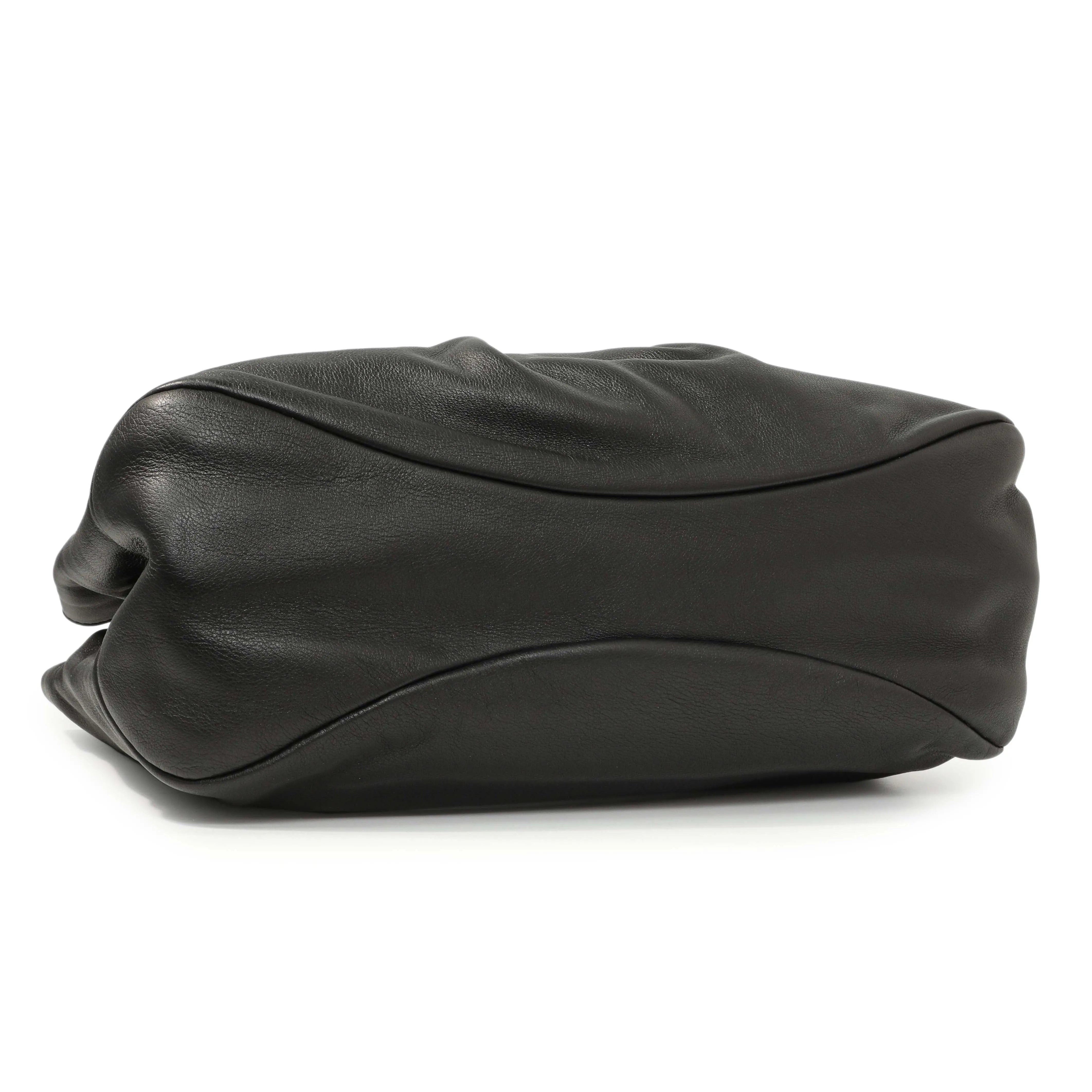 Salvatore Ferragamo Black Calfskin Vara Tote