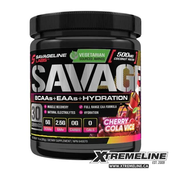 Savage Line Labs BCAAs   EAAs   Hydration, 30 Servings