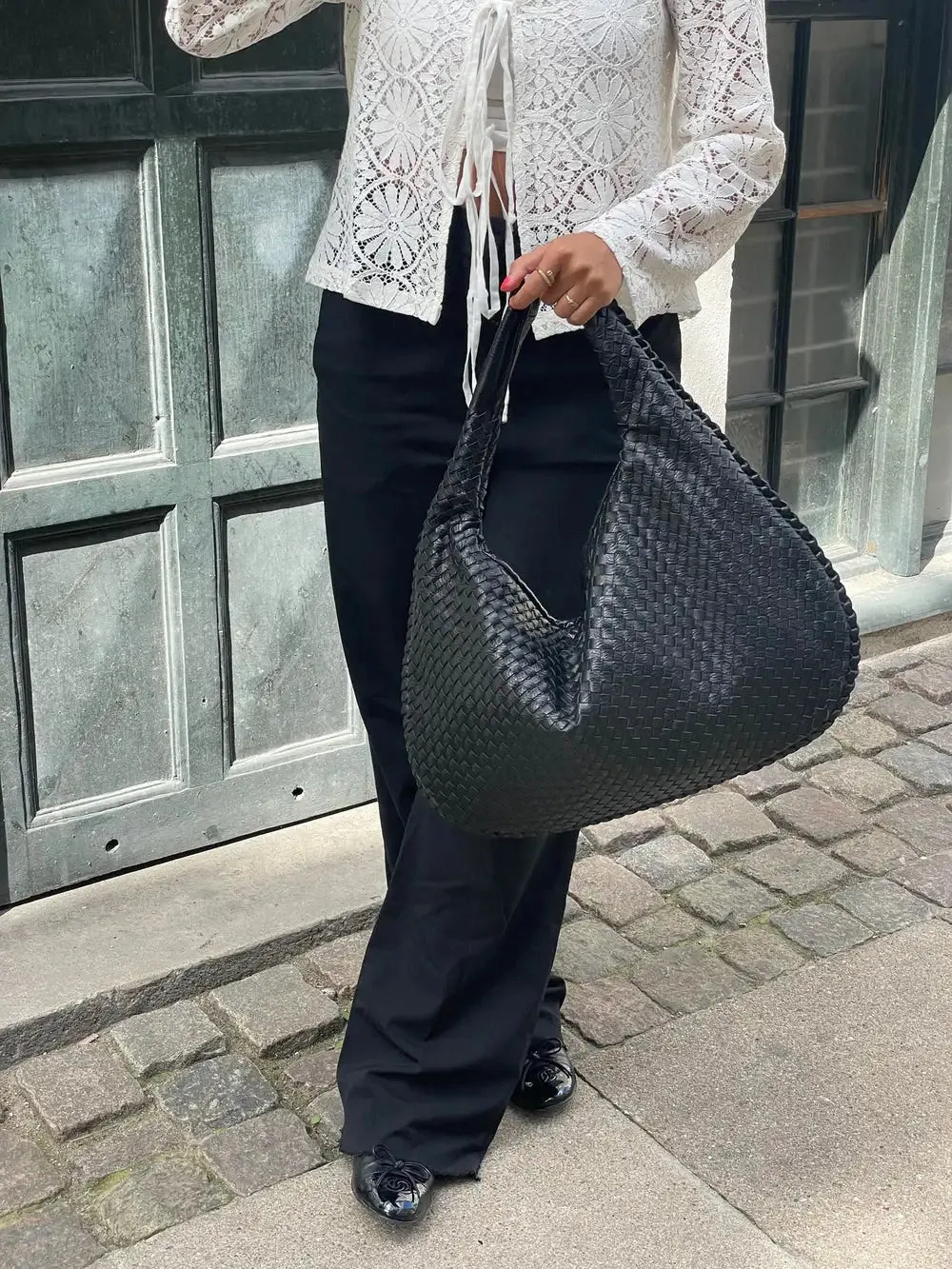 Season prestige Womens  Woven Shoulder handBag