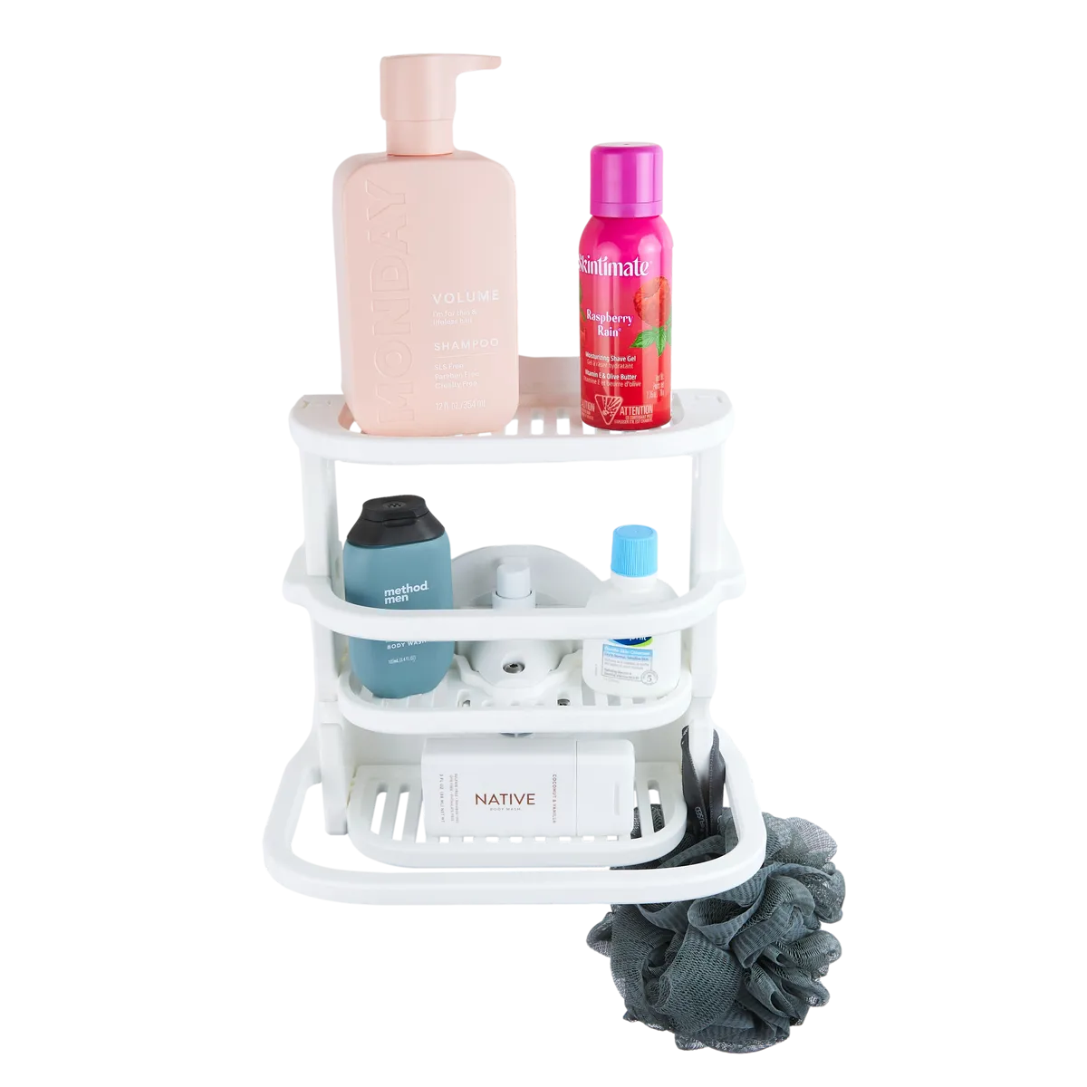 SeaSucker Shower Caddy - White