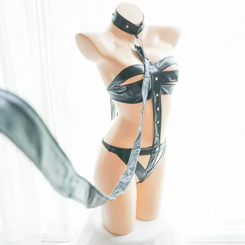 Sexy Leather Tied Uniform yc22510