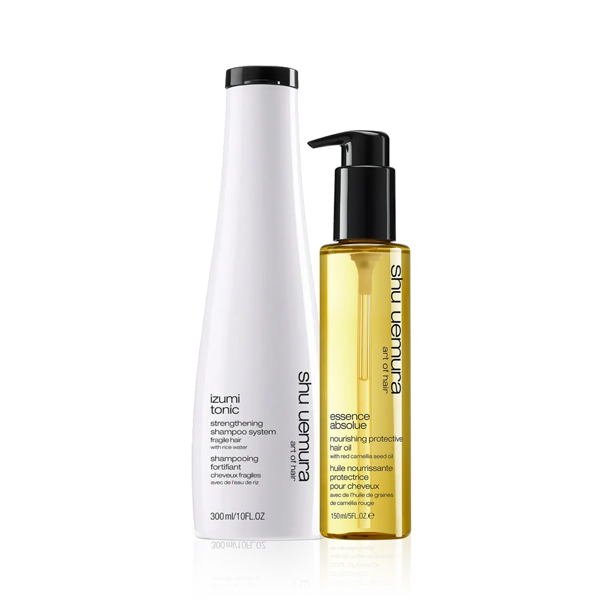 Shu Uemura Izumi Tonic Shampoo & Shu Uemura Essence Absolue Protective Oil