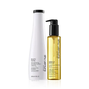 Shu Uemura Izumi Tonic Shampoo & Shu Uemura Essence Absolue Protective Oil