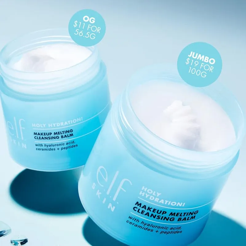 SKIN Holy Hydration! Makeup Melting Cleansing Balm, Face Cleanser & Makeup Remover, Infused with Hyaluronic Acid to Hydrate Skin