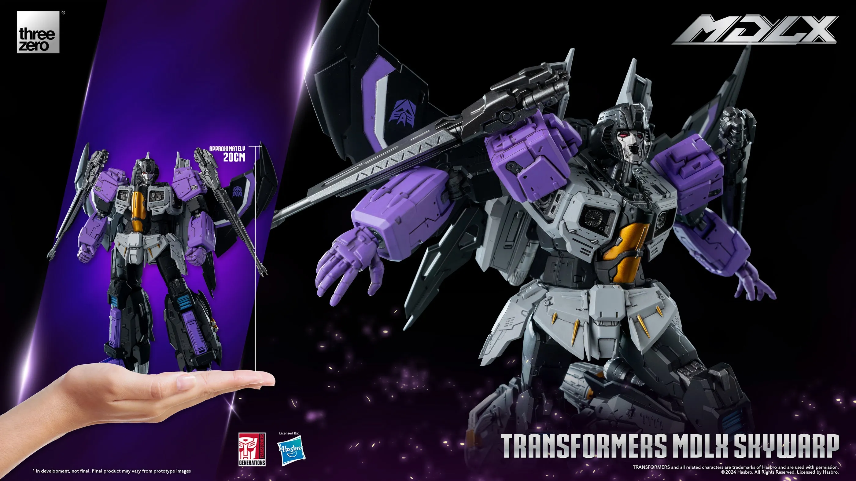 Skywarp Transformers MDLX Action Figure