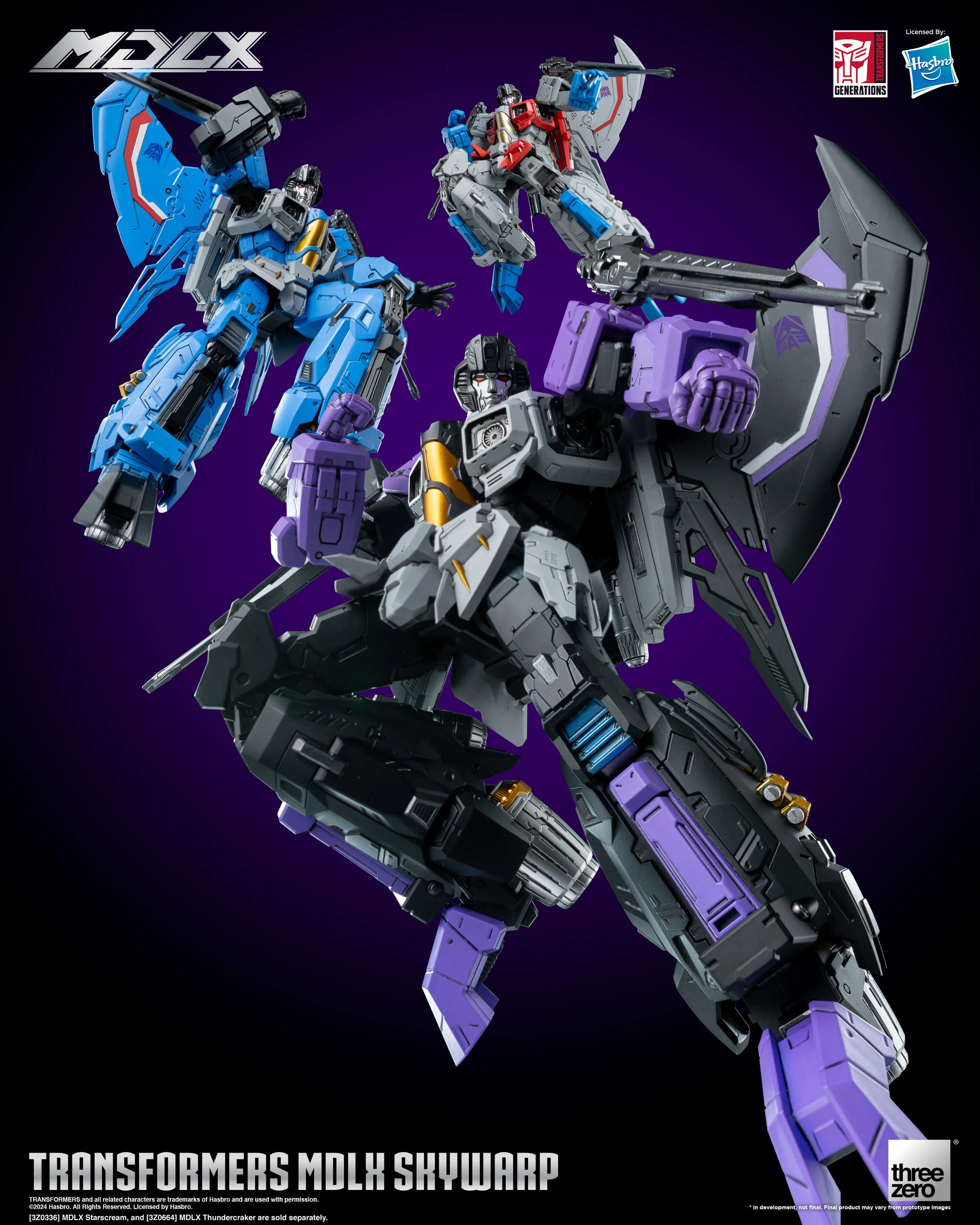 Skywarp Transformers MDLX Action Figure