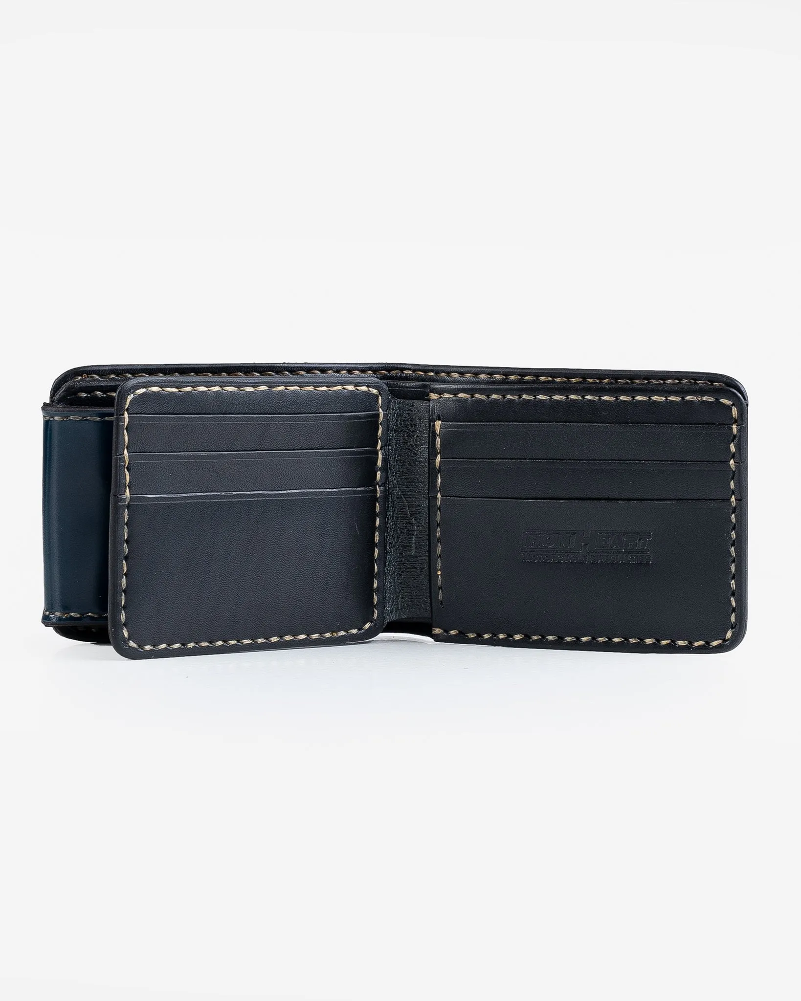 Small Shell Cordovan Wallet - Navy