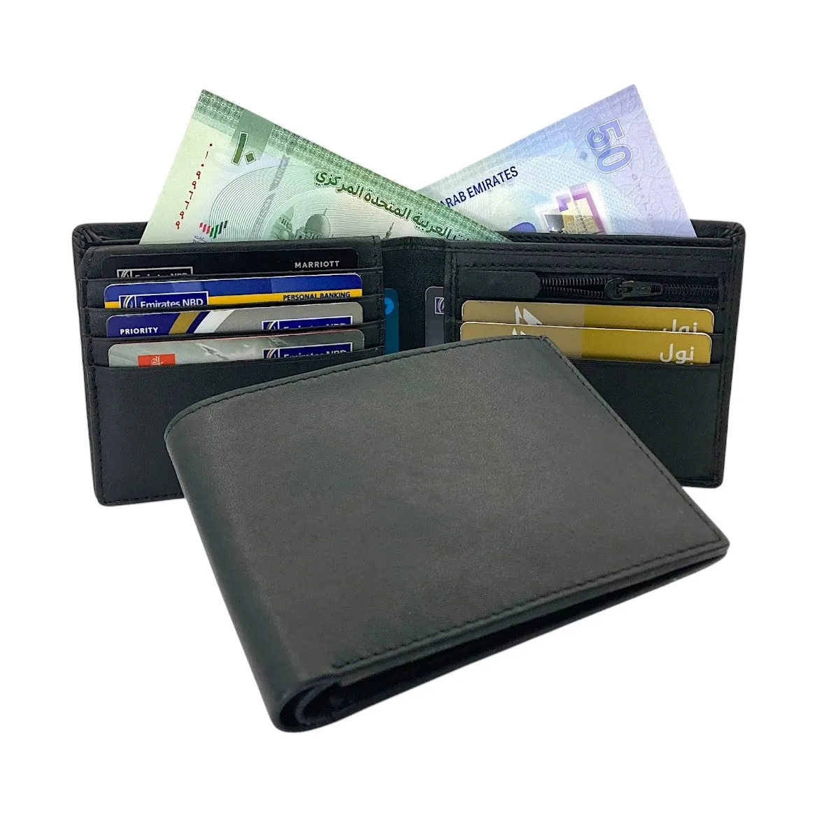 Smooth Top Grain Billfold Wallet # 1244S-ZIP