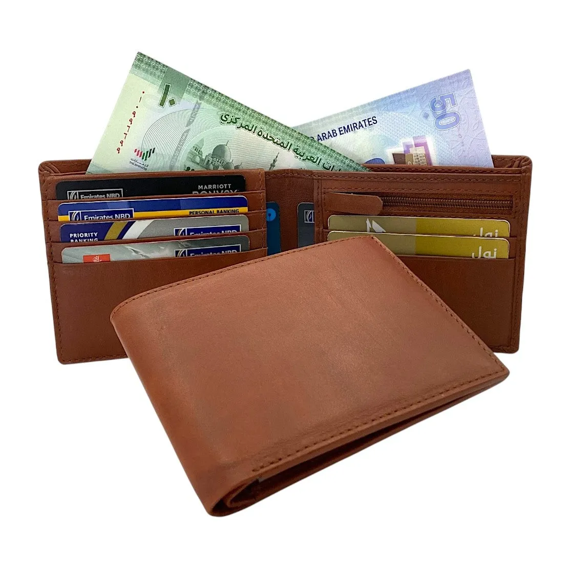 Smooth Top Grain Billfold Wallet # 1244S-ZIP