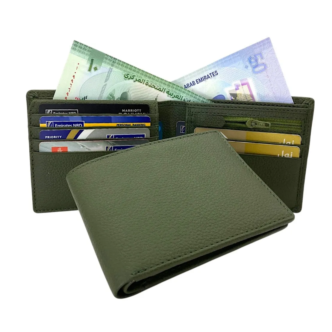 Smooth Top Grain Billfold Wallet # 1244S-ZIP