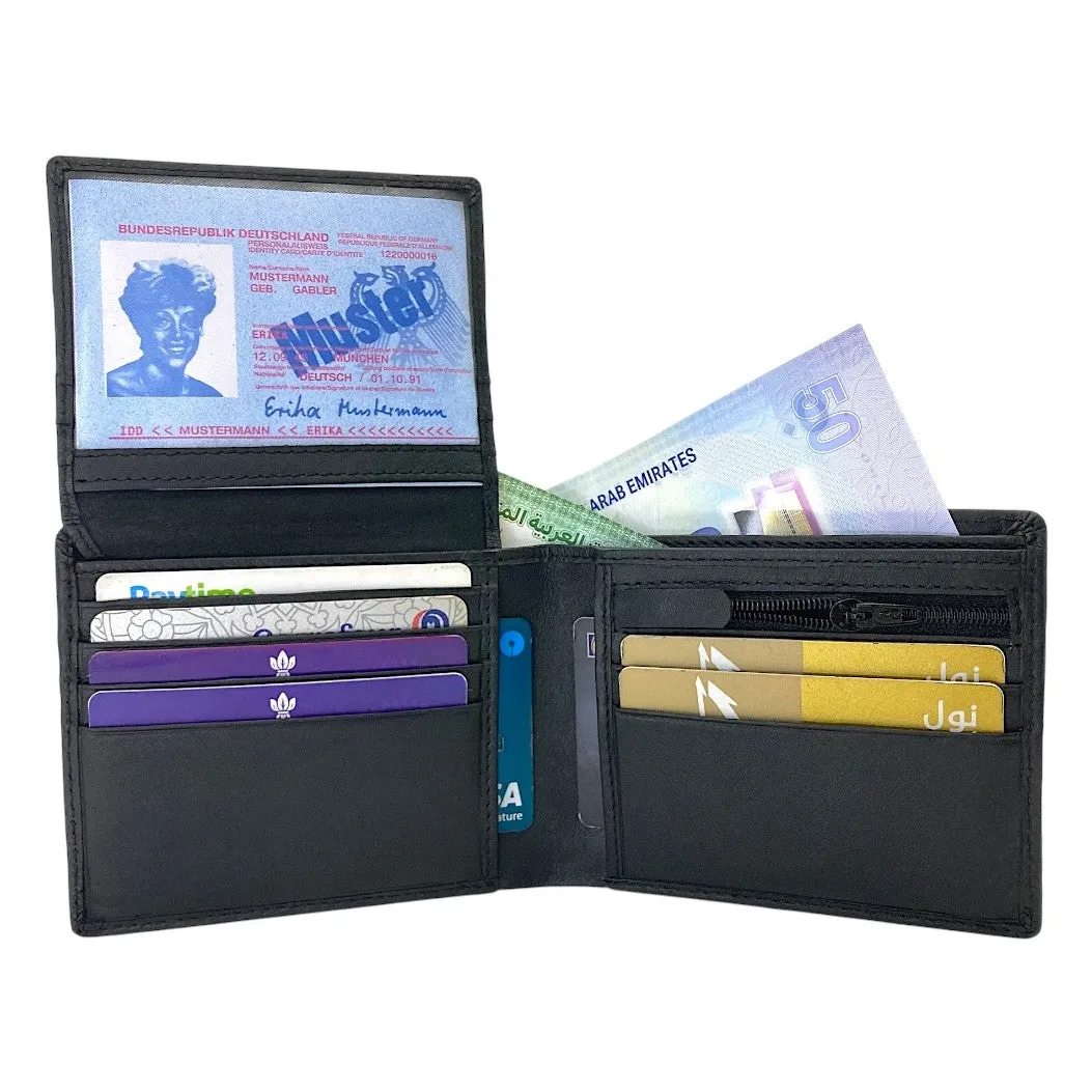 Smooth Top Grain Billfold Wallet # 1244S-ZIP