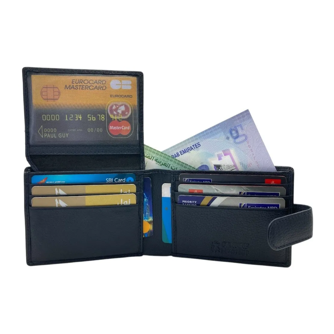 Smooth Top Grain Billfold Wallet # 1347 CC LOOP