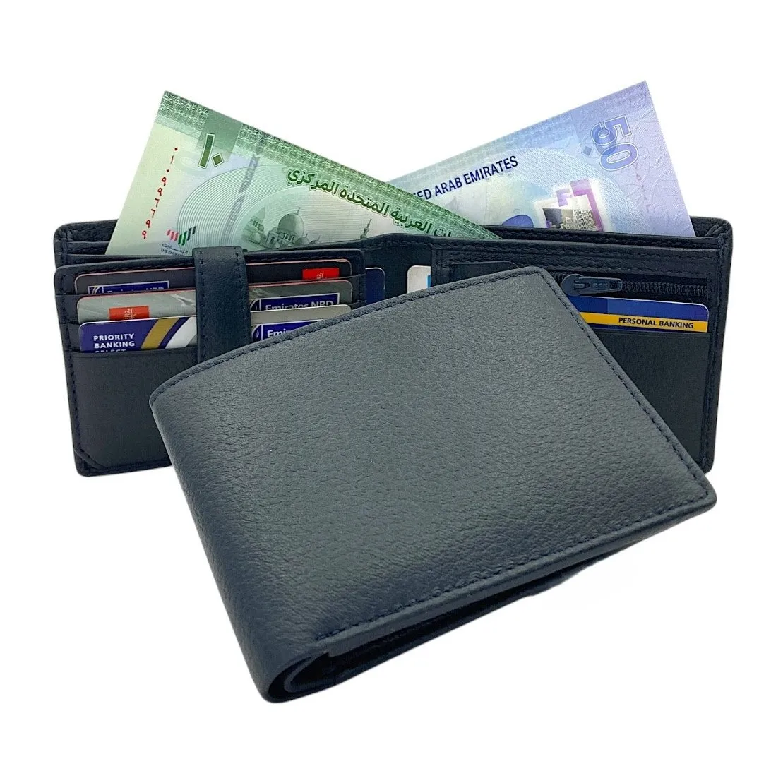 Smooth Top Grain Billfold Wallet # 4696 CP ZIP