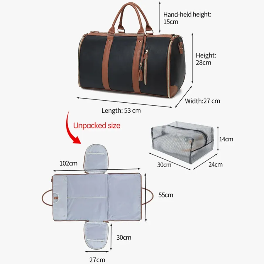 Spot suit bag, mountain valley folding bag, travel hand storage bag, handbag, crossbody large capacity backpack