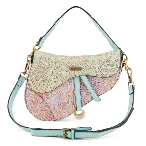 Spring Step Shoes L'Artiste Hb Dressage Handbags Asymmetrical Leather (Sky Blue Straps)