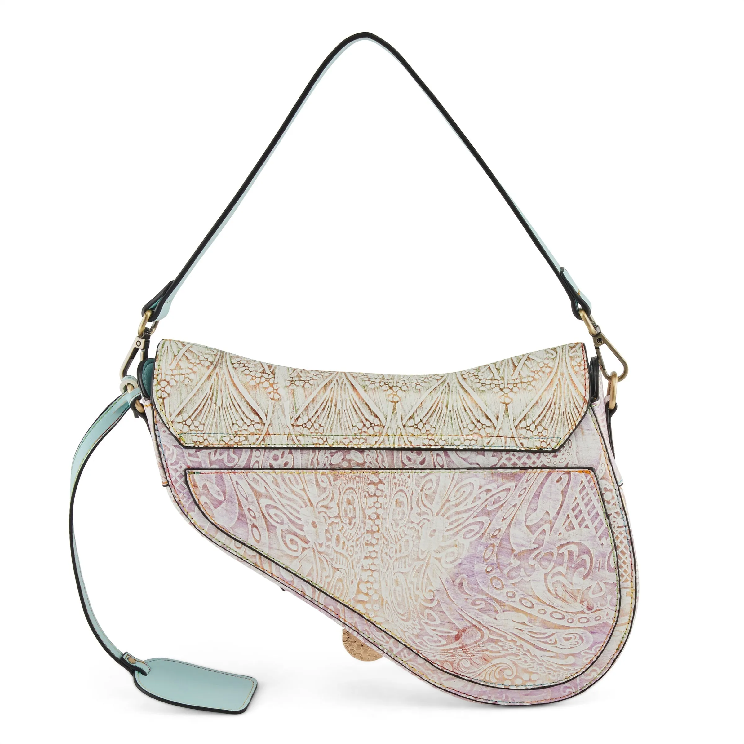 Spring Step Shoes L'Artiste Hb Dressage Handbags Asymmetrical Leather (Sky Blue Straps)